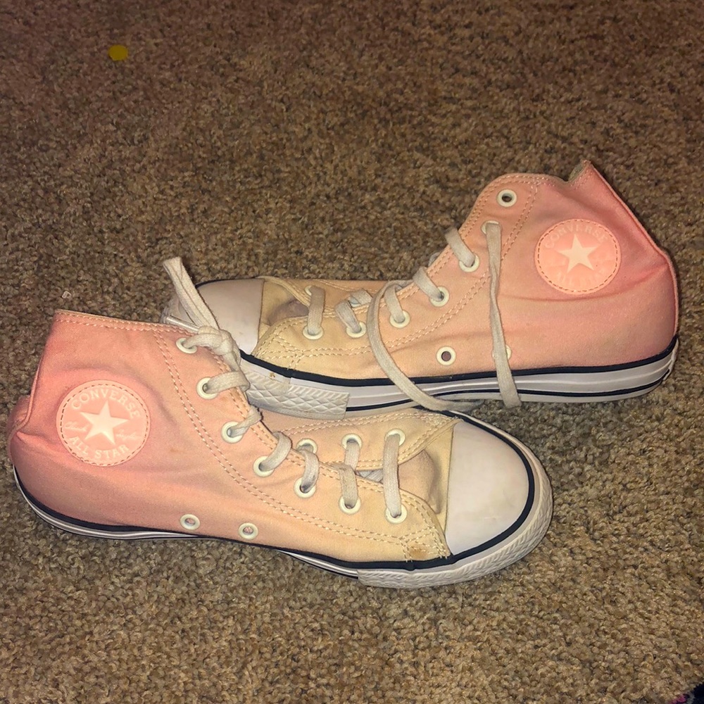Pink&orange ombré Converse